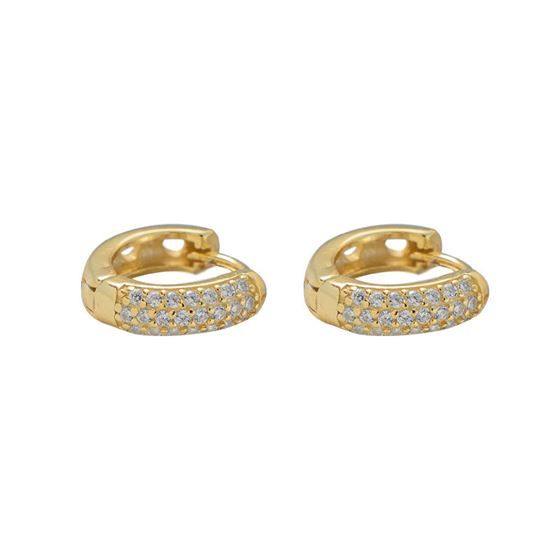 Mini CZ Hoop Earrings - Eschati Jewellery